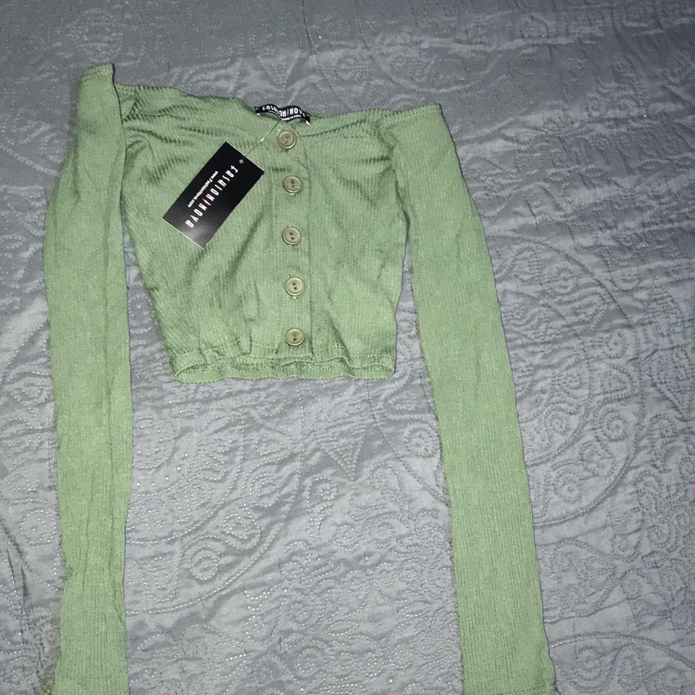 Olive Fashion Nova crop top size XS